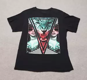 Rebel Society T-Shirt Erwachsene Large schwarz Skateboarding Herren Grafik Tee Freizeit - Bild 1 von 8