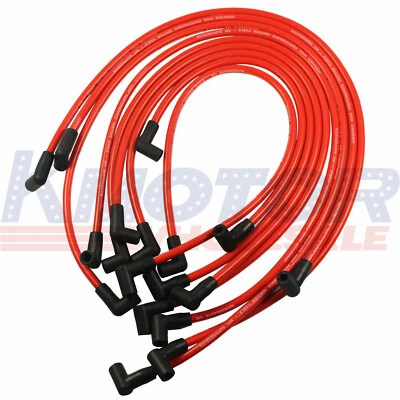 High Performance Spark Plug Wire Set HEI SBC BBC 350 383 454 Electronic 10.5 MM - Image 1 of 4