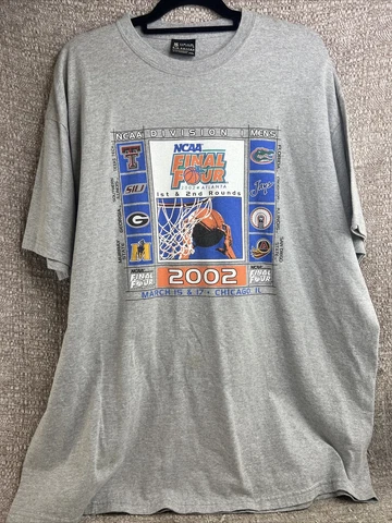 Vintage NCAA 2002 Final Four T Shirt Size XXL NCAA Tournament 1st & 2nd Rounds Cover