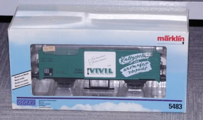 Märklín Maxi 5483 Box Car Metal Model Green Vivil Marklin - Image 1 of 4