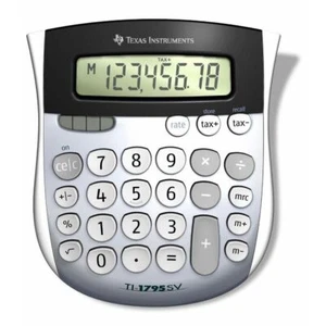 Texas Instruments 1795SV/TBL/3L1 TI-1795 SV Calculadora Simple Doble Potencia LCD - Imagen 1 de 3