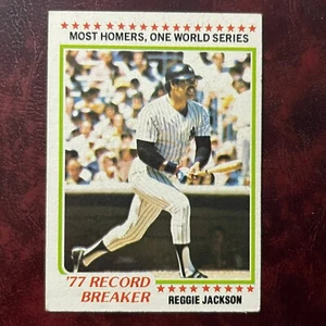 1978 Topps Set REGGIE JACKSON HIGHLIGHTS #7 NEW YORK YANKEES - EX - Picture 1 of 2