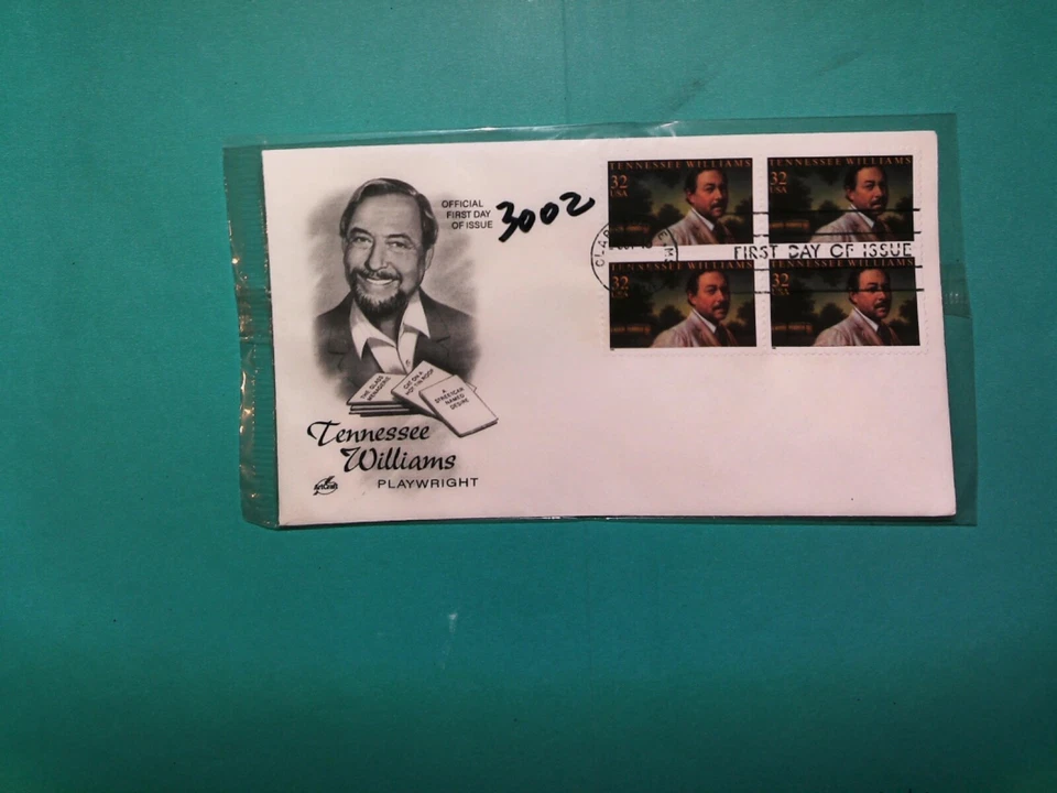 U. S.Stamp FDC- 3002 -  Tennessee Williams  - ArtCraft cachet- comb. shipping - Image 1 of 1