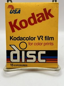 Sealed KODAK Kodacolor VR DISC Film Color Prints 15 Shots Expired 10/1991 Vtg - Picture 1 of 3