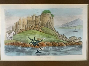 GRABADO Original ROWLANDSON Antiguo con Colorear a Mano 1812 DR. SYNTAX 3801 - Imagen 1 de 12