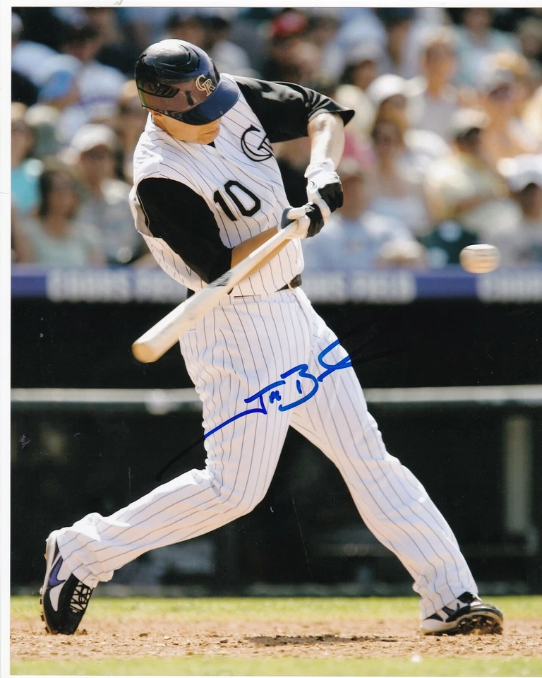 杰夫·贝克·科罗拉多·洛基斯行动签名 8x10 — 第 1/1 张图片