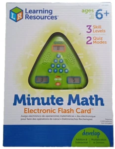 Minute Math, Electronic Flash Card, Learning Resources, Brand New, Educational - Picture 1 of 8