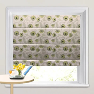 Printed Floral Roman Blinds - 100% Blockout for Room Darkening  - image 1 of 4
