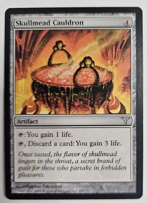 MTG Magic The Gathering Card Skullmead Cauldron Artifact Dissension  - Image 1 of 2