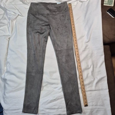 NUEVO CON ETIQUETAS J. McLaughlin Lori Leggings Imitación Gamuza Gris Talla S Foto 1 de 4