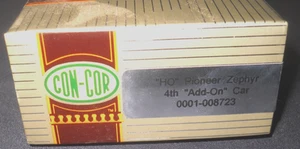 HO Con-Cor CB&Q Pioneer Zephyr  4th Add-On Car 001-008723 - Picture 1 of 2