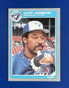 1985 Fleer Baseball Cliff Johnson Toronto Blue Jays #109 - Picture 1 of 2