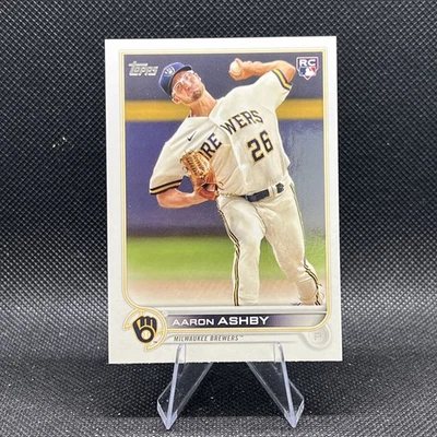 2022 Topps Series 1 Baseball Aaron Ashby Rookie #78 Milwaukee Brewers - Image 1 of 2