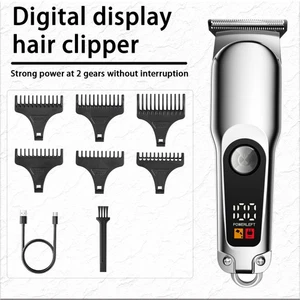 Professional Hair Clippers Trimmer Cutting Beard Cordless Barber Shaving Machine - Picture 1 of 16