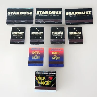 Vintage Las Vegas Stardust Casino Matchbook Lot of 10 Unstruck Matchbooks Gift - Image 1 of 4