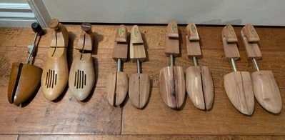 VTG Wooden Shoe Stretchers Trees Mixed Lot 3 Pairs 3 Singles 12 Total Nordstrom - Image 1 of 4