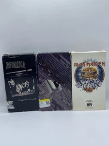 Rare Heavy Metal VHS Lot Metallica, Iron Maiden, Megadeath Uncensored Tested - Picture 1 of 3