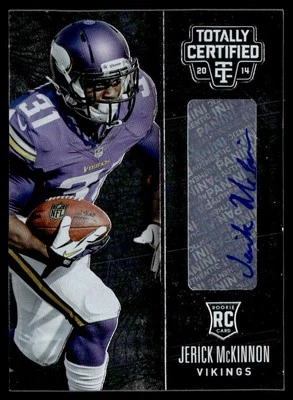 2014 Panini Totally Certified Jerick McKinnon Rookie Auto Minnesota Vikings #131 - Image 1 of 2