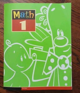 BJU Bob Jones MATH 1 Student worktext 3rd Edition 216168 New Workbook 2nd Grade - Picture 1 of 5