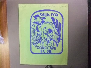 Pfadfinder OA Sectin EC-3B 1980 Konklave Papiere Waukheon Lodge 3045PP - Bild 1 von 2