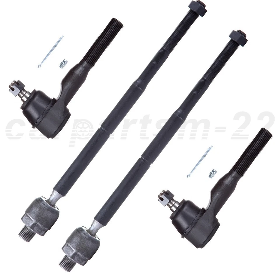 Set Of 4Pcs Suspension Kit Front Inner Outer Tie Rod For 2006-2010 DODGE CHARGER - Изображение 1 из 1