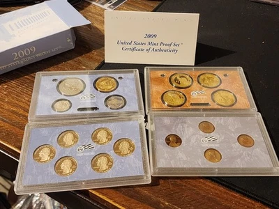 2009 S US Mint Proof Set COA 18 Coin Lot OGP Collectible United States  - Image 1 of 4