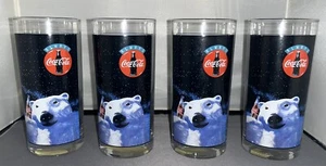 Coca Cola Eisbär Gläser Weihnachten Style 4er Set - Bild 1 von 4