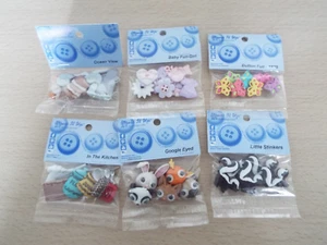 Bundle Dress It Up Buttons x 6 Different Packs Novelty Buttons Lot 4 - Picture 1 of 2