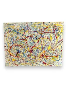 "Flashing Light" by Elena Vaisman signed, orginal acrylic gallery wrapped canvas - Picture 1 of 6