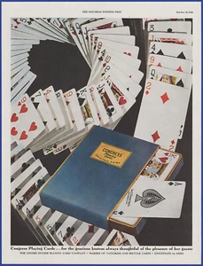 Anuncio impreso de colección del Congreso 1946 juego de cartas efímero de los años 40 - Imagen 1 de 1