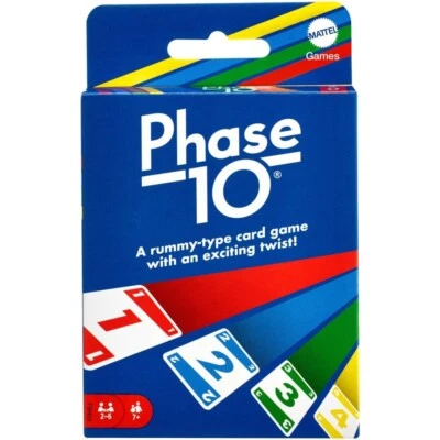 Juego de cartas Mattel Phase 10 - Apto para niños (Multicolor) | Paquete de 1 Foto 1 de 4
