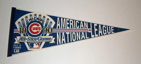 1990 Chicago Cubs All-Star game pennant Wrigley Field Ryne Sandberg Cover