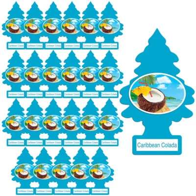 LITTLE TREES Car Air Freshener, Caribbean Colada, 24 Pack - Image 1 of 3