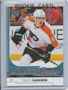 2017-18 Upper Deck Young Guns Travis Sanheim Rookie Card RC #214 Mint