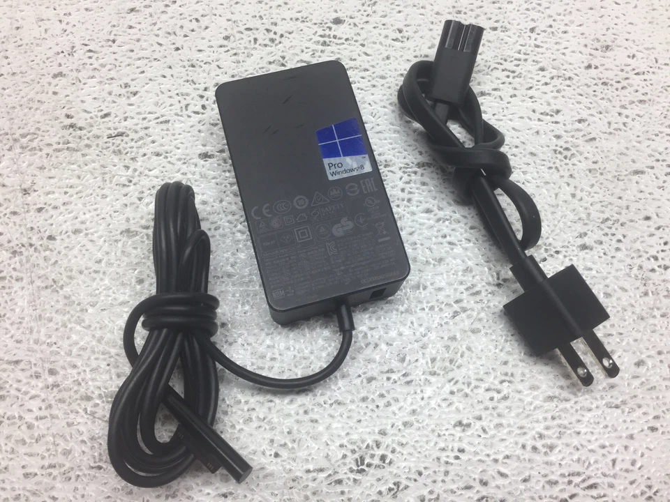 OEM Microsoft Surface Pro 3 & 4 Power Supply USB model 1625 w/Power Cord, USED - Image 1 of 4