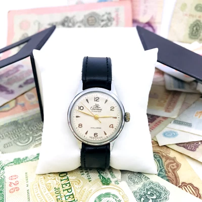 Raro reloj de pulsera Sportivnyye Runner URSS 1 MCHZ vintage servicio soviéti... - Imagen 1 de 4