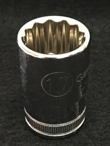 GearWrench 80752 17 mm - 1/2" unidad poco profunda 12pt punto enchufe - Imagen 1 de 2