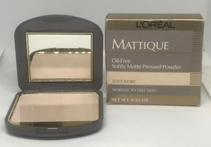 2 L'oreal Mattique Softly Matte Pressed Powder Soft Ivory - Picture 1 of 1