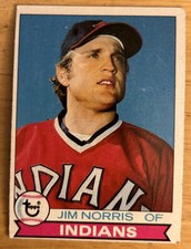 1979 Topps Jim Norris Baseball Card #611 Indians Outfield Low-Grade