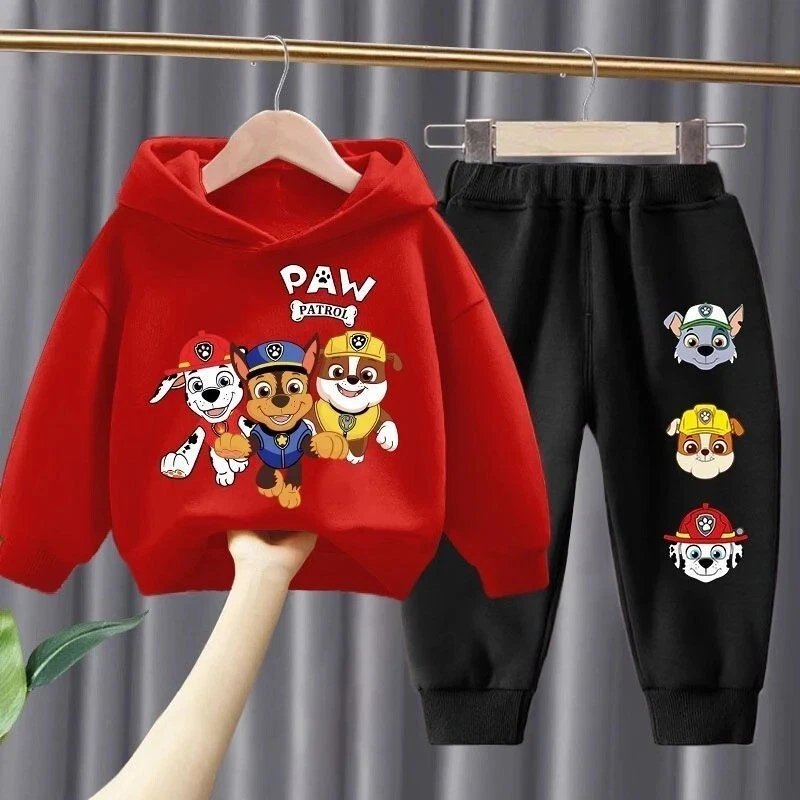 MARKENLOS Disney Kinder Paw Patrol Pyjama Outfit Set Winter Jungen Hünde Cartoon Kleidung
