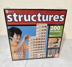 MindWare Keva Structures 200 Pine Planks Brainy Toys Kids Building and Learning - Picture 1 of 14