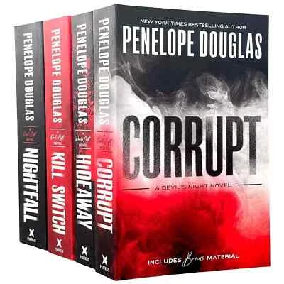 Devil's Night Series Collection 4 Books Set by Penelope Douglas Corrupt,Hideaway - Image 1 of 4