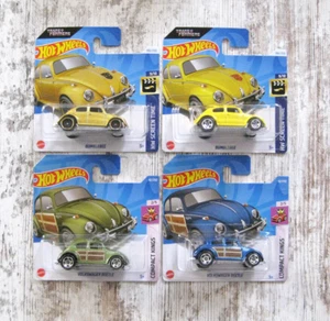 4 x Hot Wheels Volkswagen Beetle Transformers Bumblebee HW Screen Time Set - Bild 1 von 6