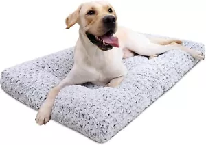 Washable Dog Bed Dog Crate Beds Comfy Kennel Pad Anti-Slip Pet Sleeping Mat - Picture 1 of 7