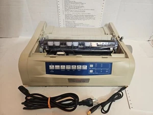 OKI MICROLINE 420 PRINTER D22900A MISSING FRONT COVER - TESTED WORKING - Picture 1 of 19