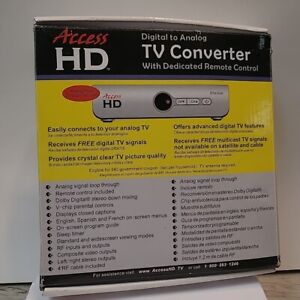 Access HD Digital to Analog TV Converter DTA1050D Open Box New See Description 