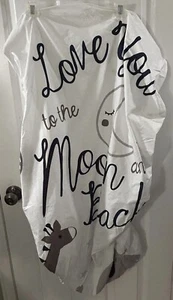 NoJo Cotton Fitted Crib Sheet “Love You To The Moon And Back” NEW - Picture 1 of 11