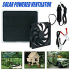 Solar Panel Powered Fan Mini Ventilator for Dog/Chicken House Greenhouse Car AN