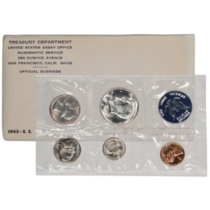 (1) 1965 SMS United States SILVER Special Mint Set in Original Packaging - Picture 1 of 1