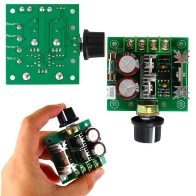 DC 12-40V MAX 10A PWM DC Motor Speed Controller With Knob Switch Governor - Image 1 of 3